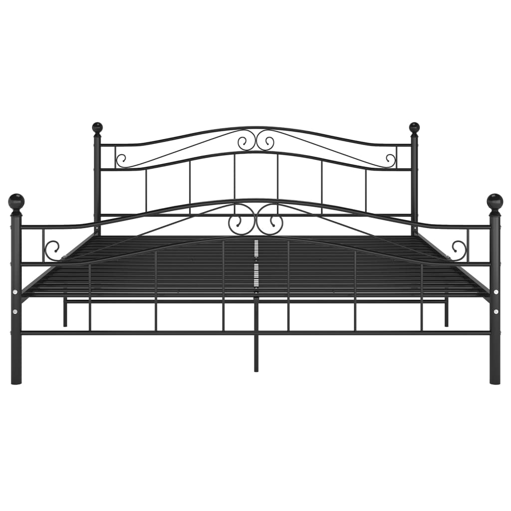 Bedframe Metaal 160 x 200 cm Zwart