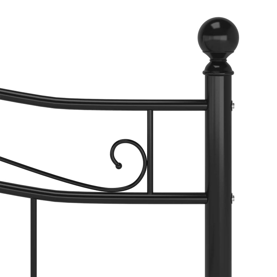 Bedframe Metaal 160 x 200 cm Zwart