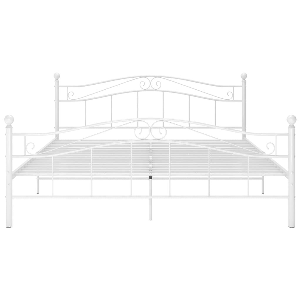 Bedframe Metaal 160 x 200 cm Wit