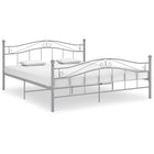 Bedframe Metaal 160 x 200 cm Grijs