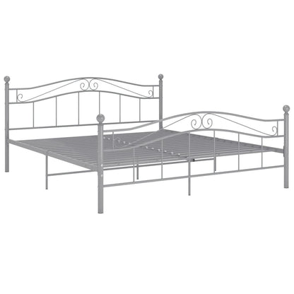 Bedframe Metaal 160 x 200 cm Grijs