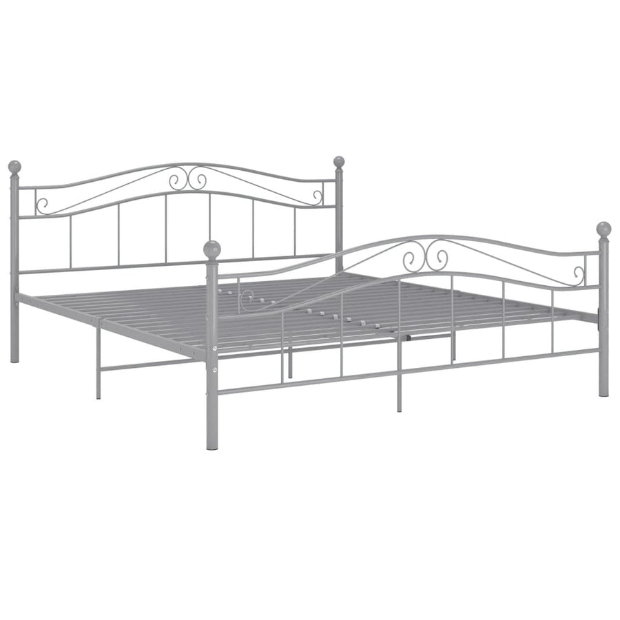 Bedframe Metaal 160 x 200 cm Grijs