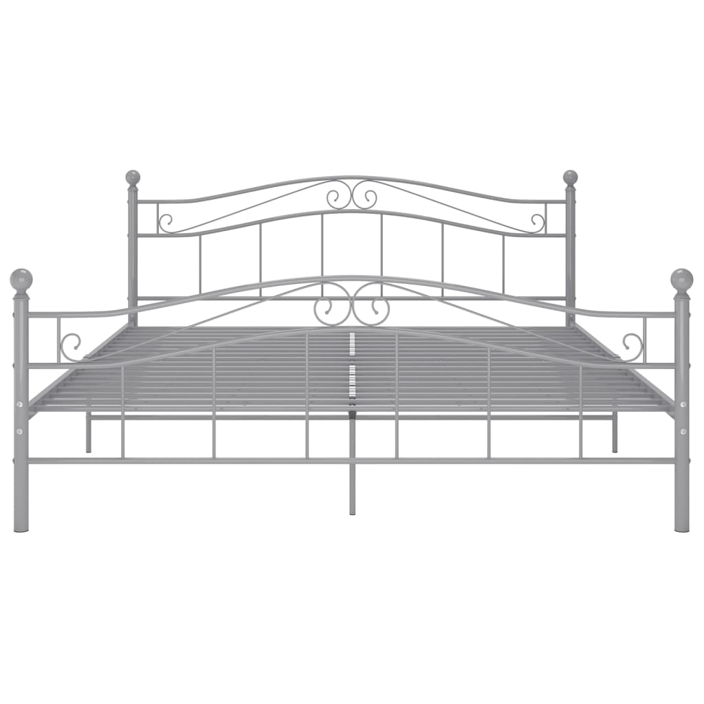 Bedframe Metaal 160 x 200 cm Grijs