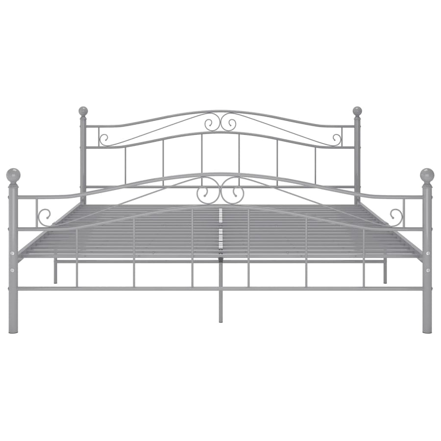 Bedframe Metaal 160 x 200 cm Grijs
