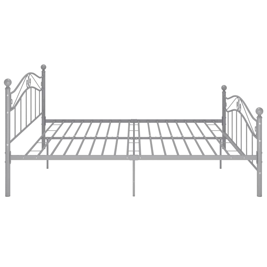 Bedframe Metaal 160 x 200 cm Grijs