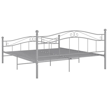 Bedframe Metaal 160 x 200 cm Grijs