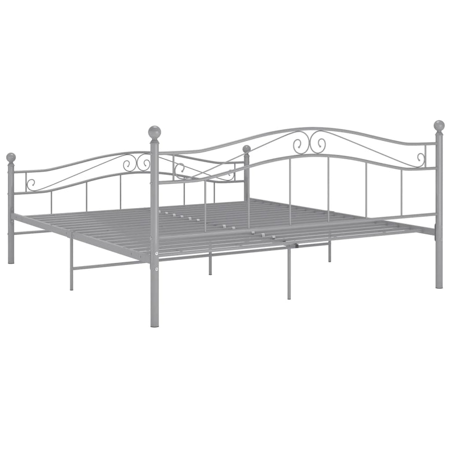 Bedframe Metaal 160 x 200 cm Grijs