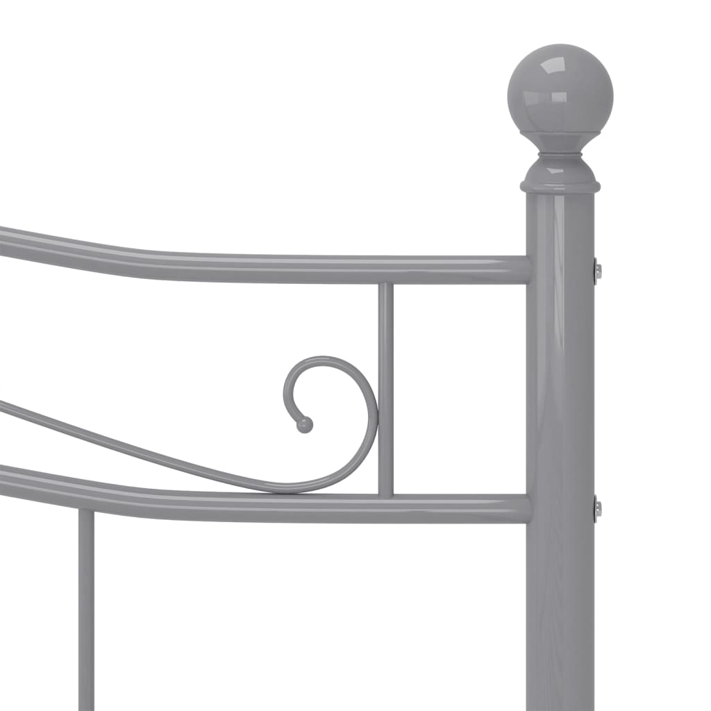Bedframe Metaal 160 x 200 cm Grijs