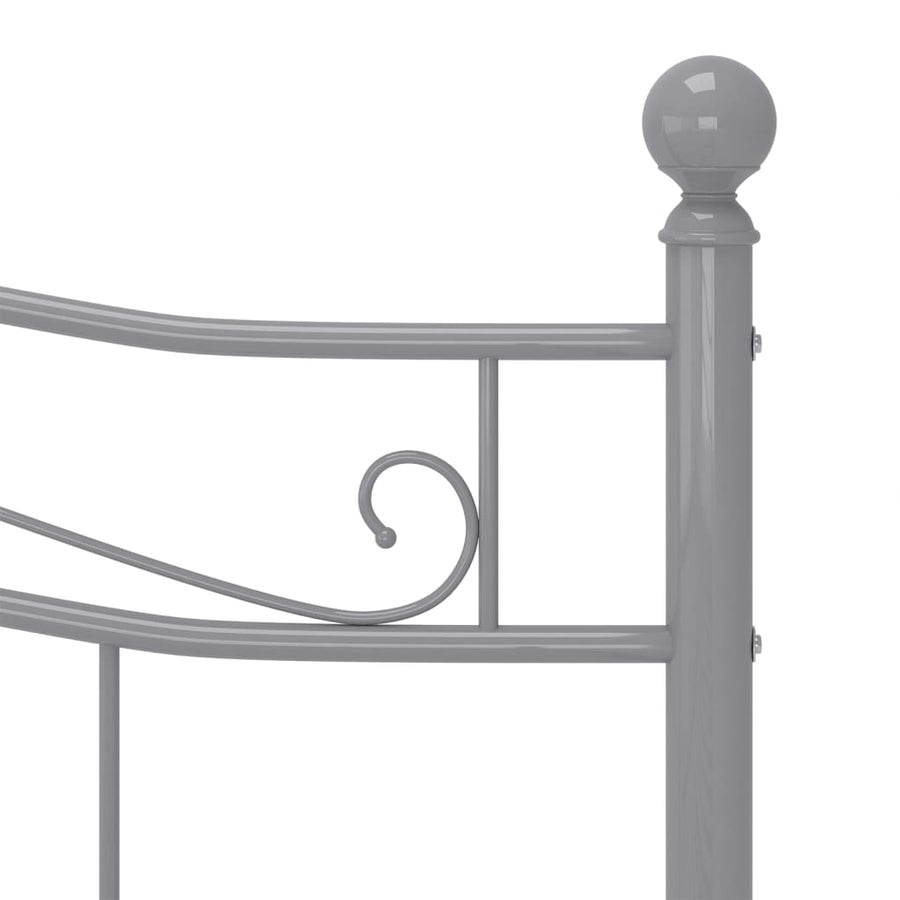 Bedframe Metaal 160 x 200 cm Grijs