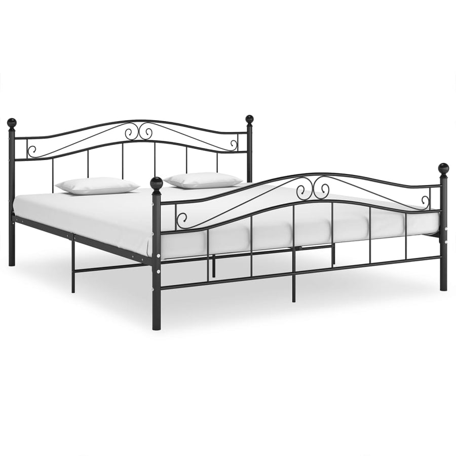 Bedframe Metaal 180 x 200 cm Zwart