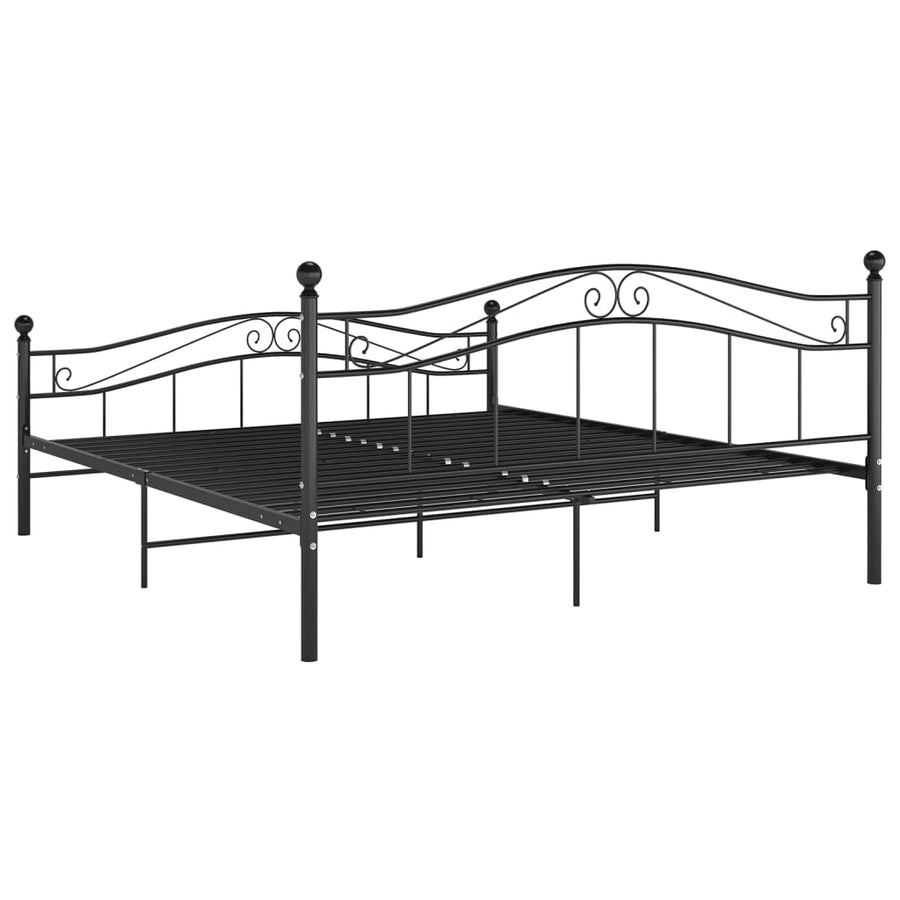 Bedframe Metaal 180 x 200 cm Zwart
