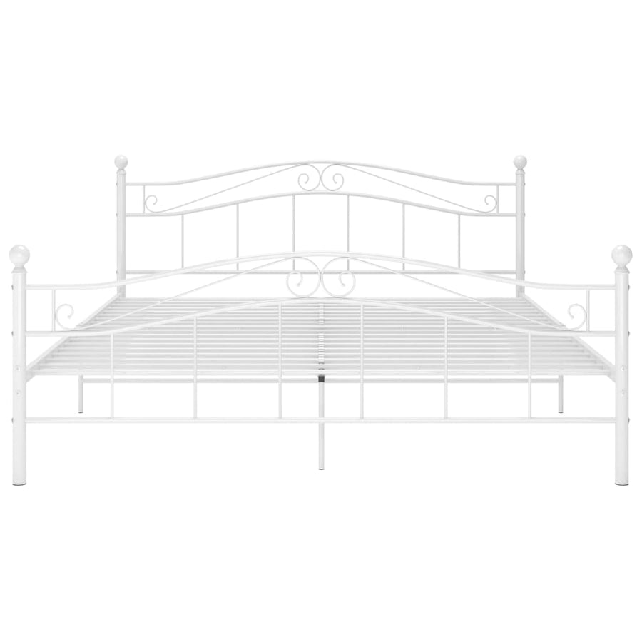 Bedframe Metaal 180 x 200 cm Wit