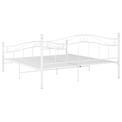 Bedframe Metaal 180 x 200 cm Wit