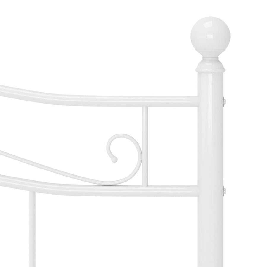 Bedframe Metaal 180 x 200 cm Wit