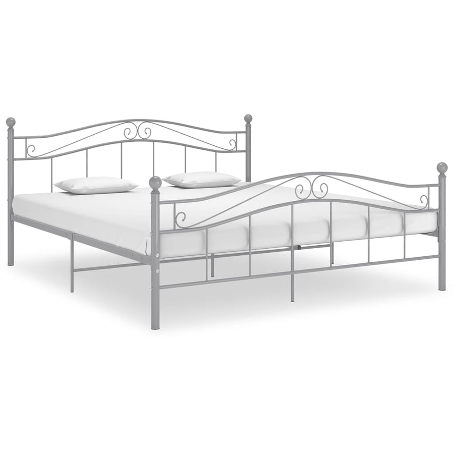 Bedframe Metaal 180 x 200 cm Grijs