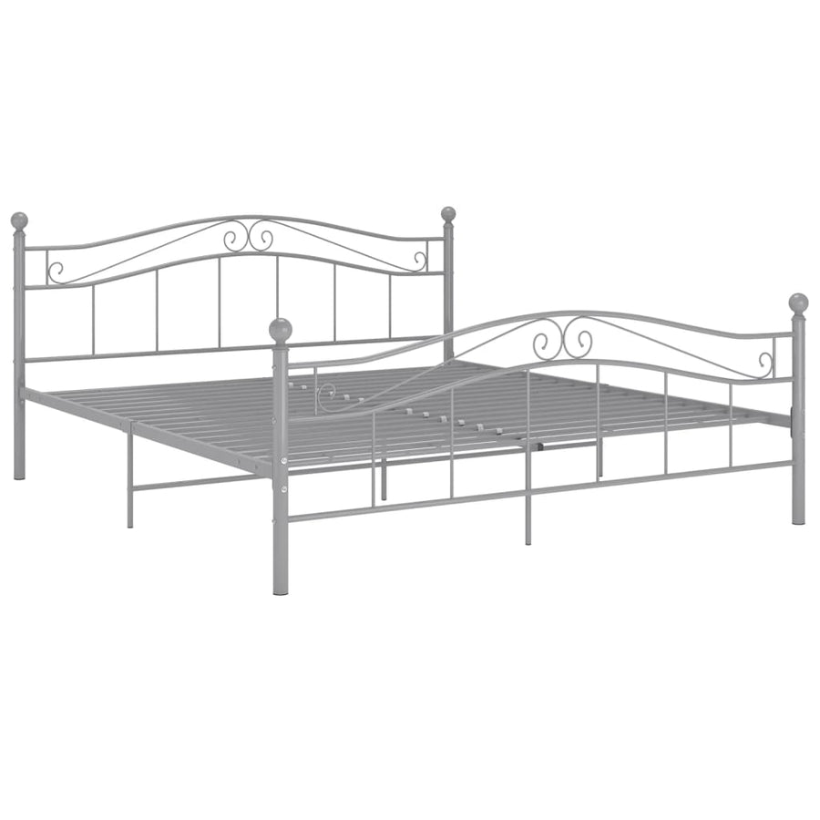 Bedframe Metaal 180 x 200 cm Grijs