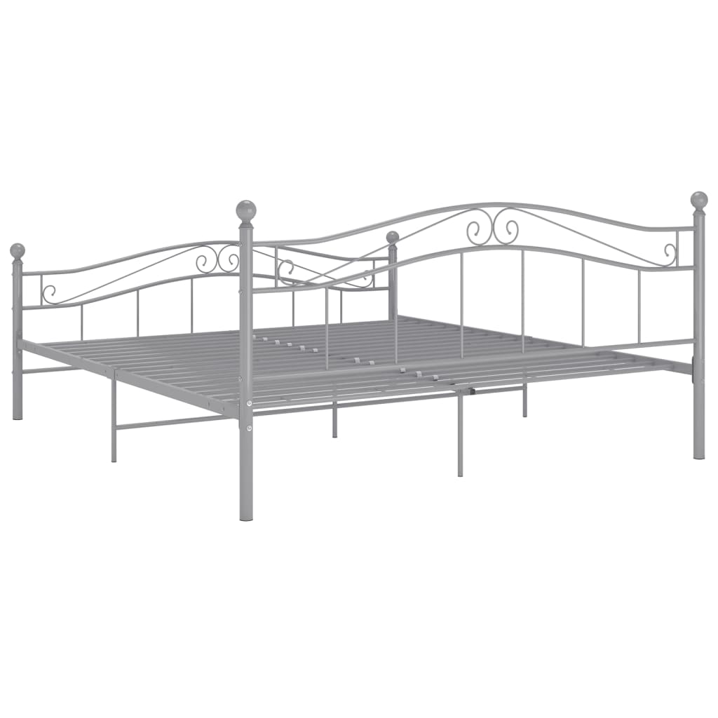 Bedframe Metaal 180 x 200 cm Grijs