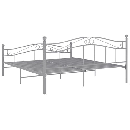 Bedframe Metaal 180 x 200 cm Grijs