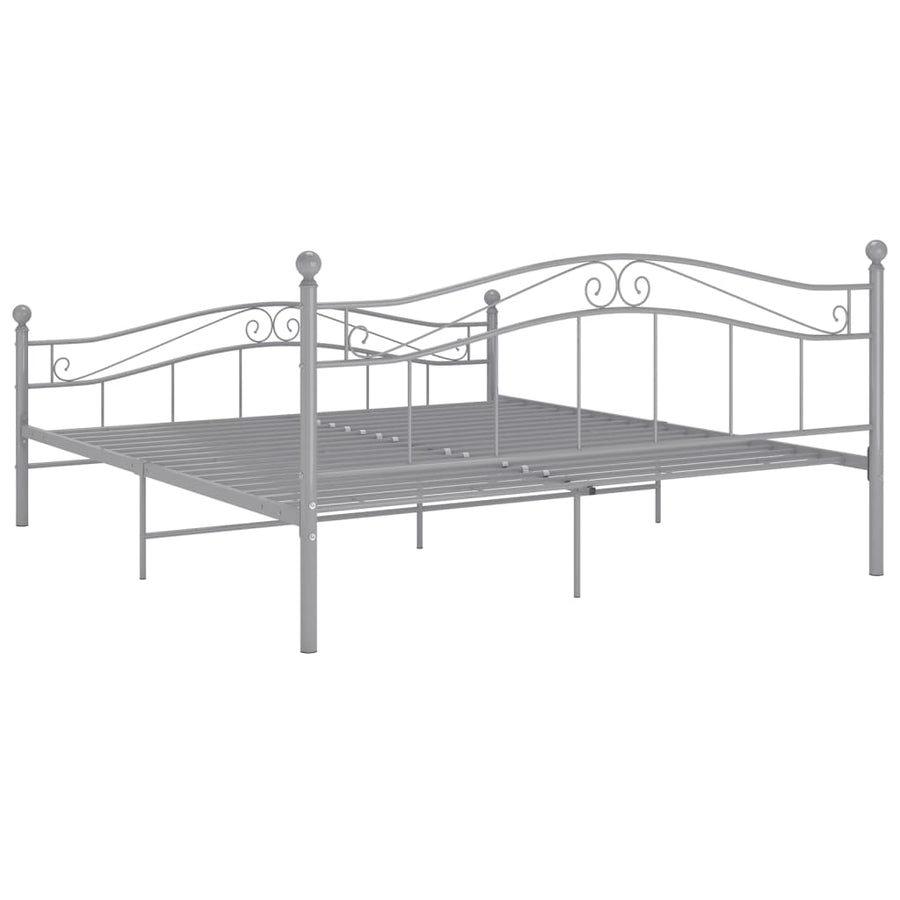 Bedframe Metaal 180 x 200 cm Grijs