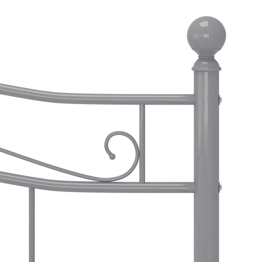 Bedframe Metaal 180 x 200 cm Grijs