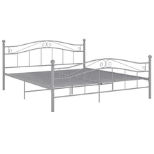 Bedframe Metaal 200 x 200 cm Grijs