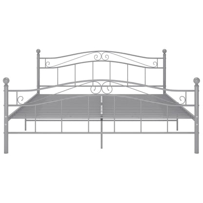 Bedframe Metaal 200 x 200 cm Grijs
