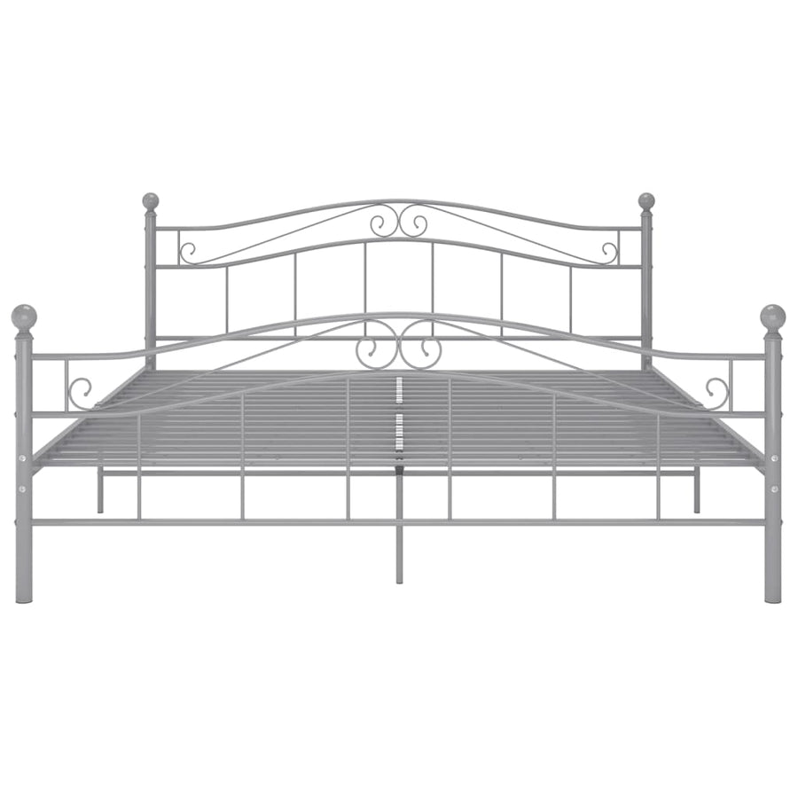 Bedframe Metaal 200 x 200 cm Grijs