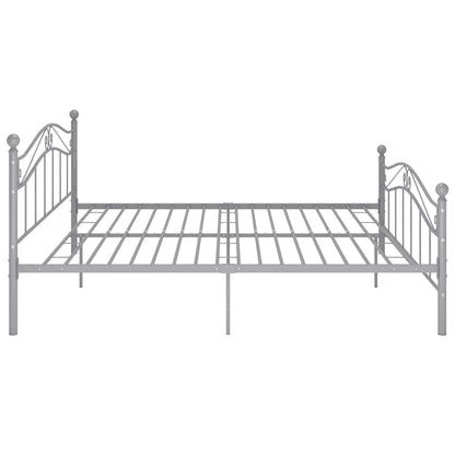 Bedframe Metaal 200 x 200 cm Grijs