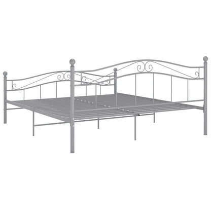 Bedframe Metaal 200 x 200 cm Grijs
