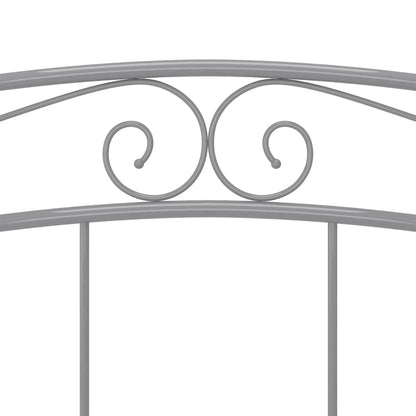 Bedframe Metaal 200 x 200 cm Grijs