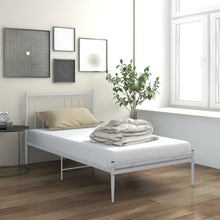 Bedframe metaal wit 90x200 cm 90 x 200 cm Wit