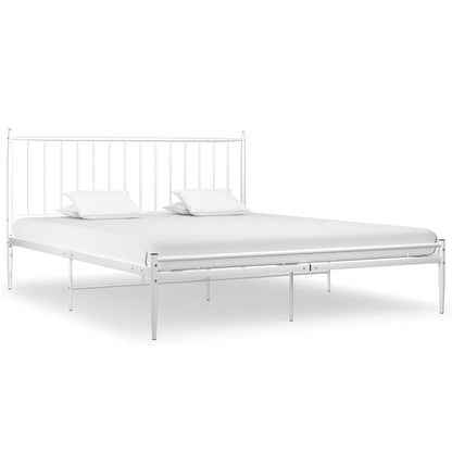 Bedframe Metaal 180 x 200 cm Wit