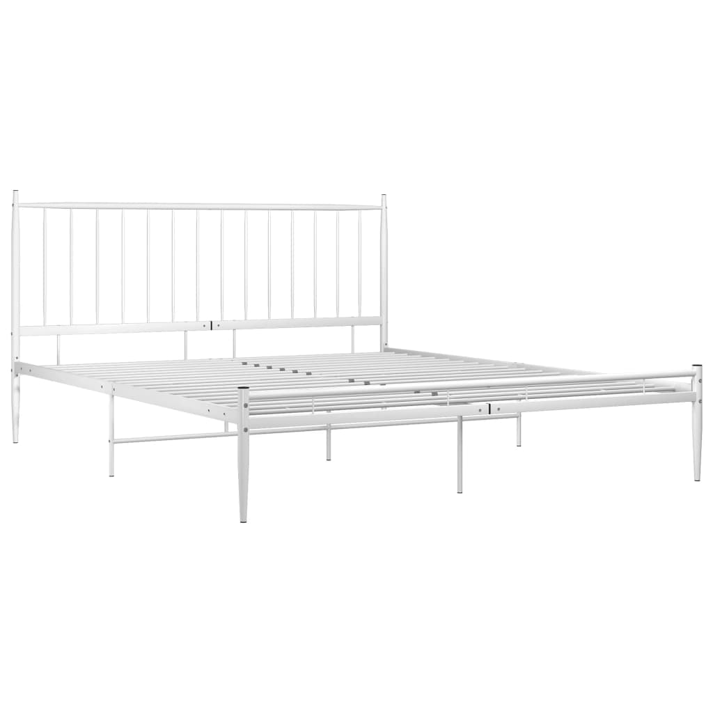 Bedframe Metaal 180 x 200 cm Wit
