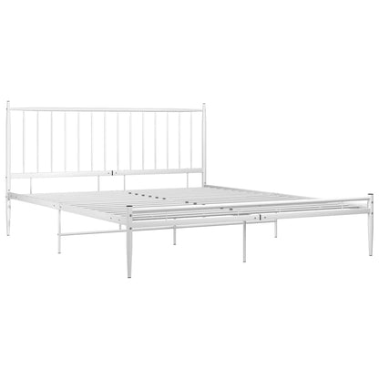 Bedframe Metaal 180 x 200 cm Wit