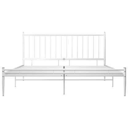 Bedframe Metaal 180 x 200 cm Wit