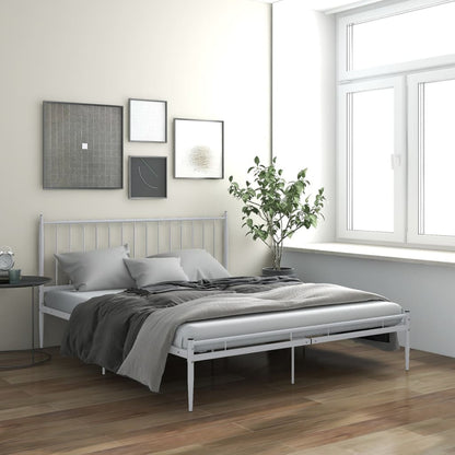 Bedframe Metaal 180 x 200 cm Wit