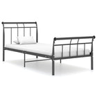 Bedframe Metaal 100 x 200 cm Zwart