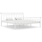 Bedframe Metaal 160 x 200 cm Wit