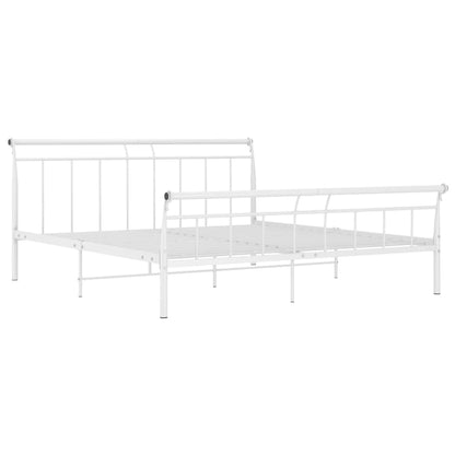 Bedframe Metaal 160 x 200 cm Wit