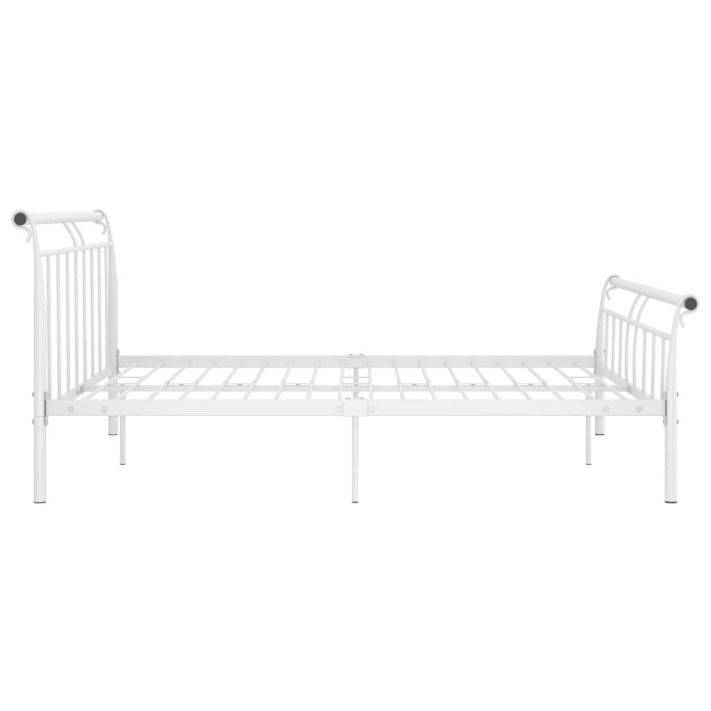 Bedframe Metaal 160 x 200 cm Wit