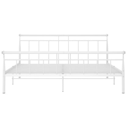 Bedframe Metaal 160 x 200 cm Wit