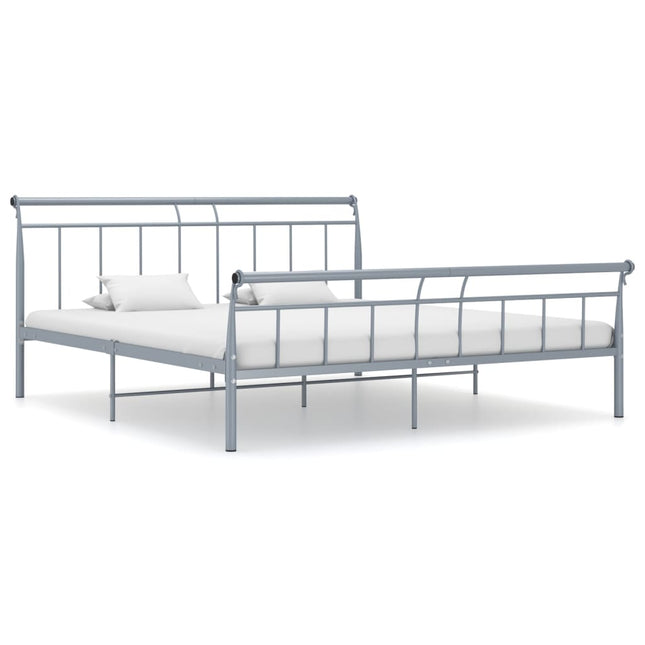 Bedframe Metaal 160 x 200 cm Grijs