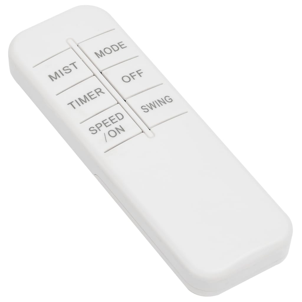 Mistventilator staand met afstandsbediening zwart en wit
