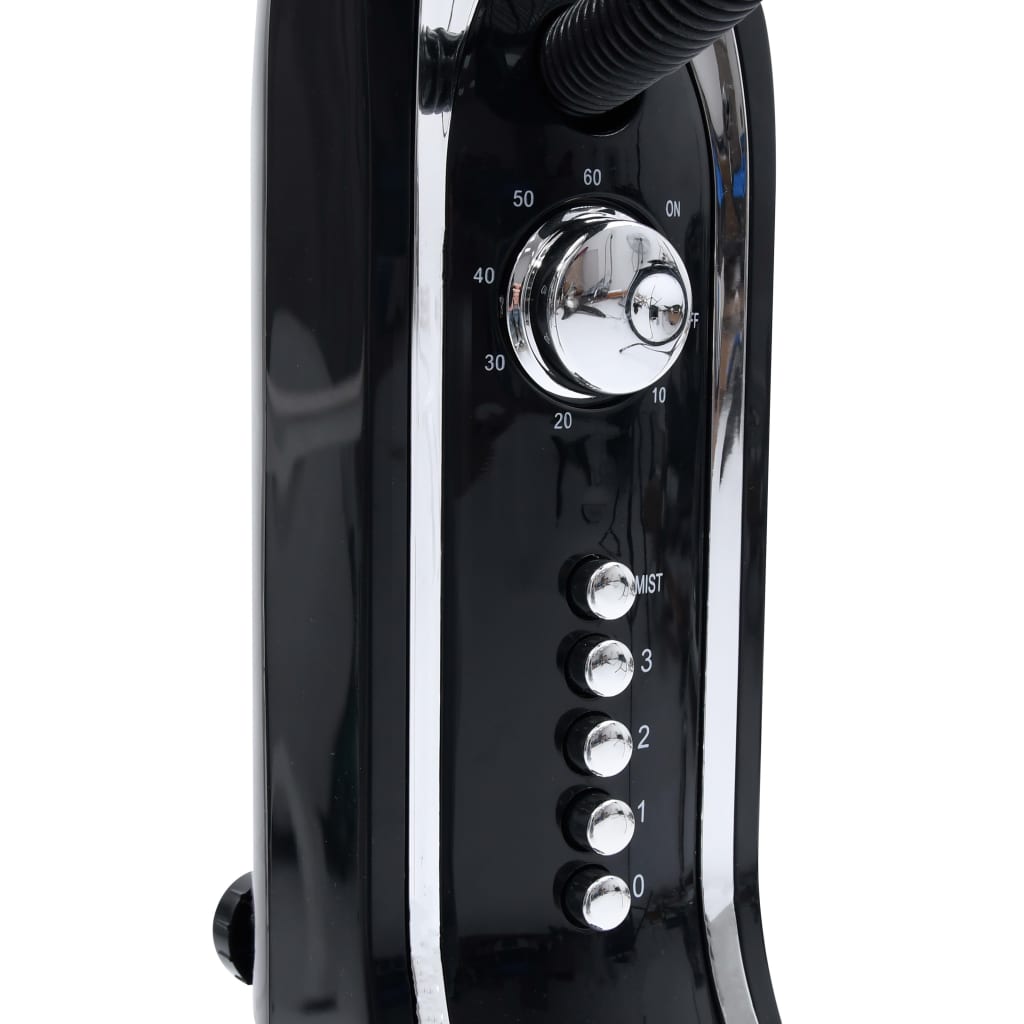 Mistventilator staand met 3 snelheden zwart