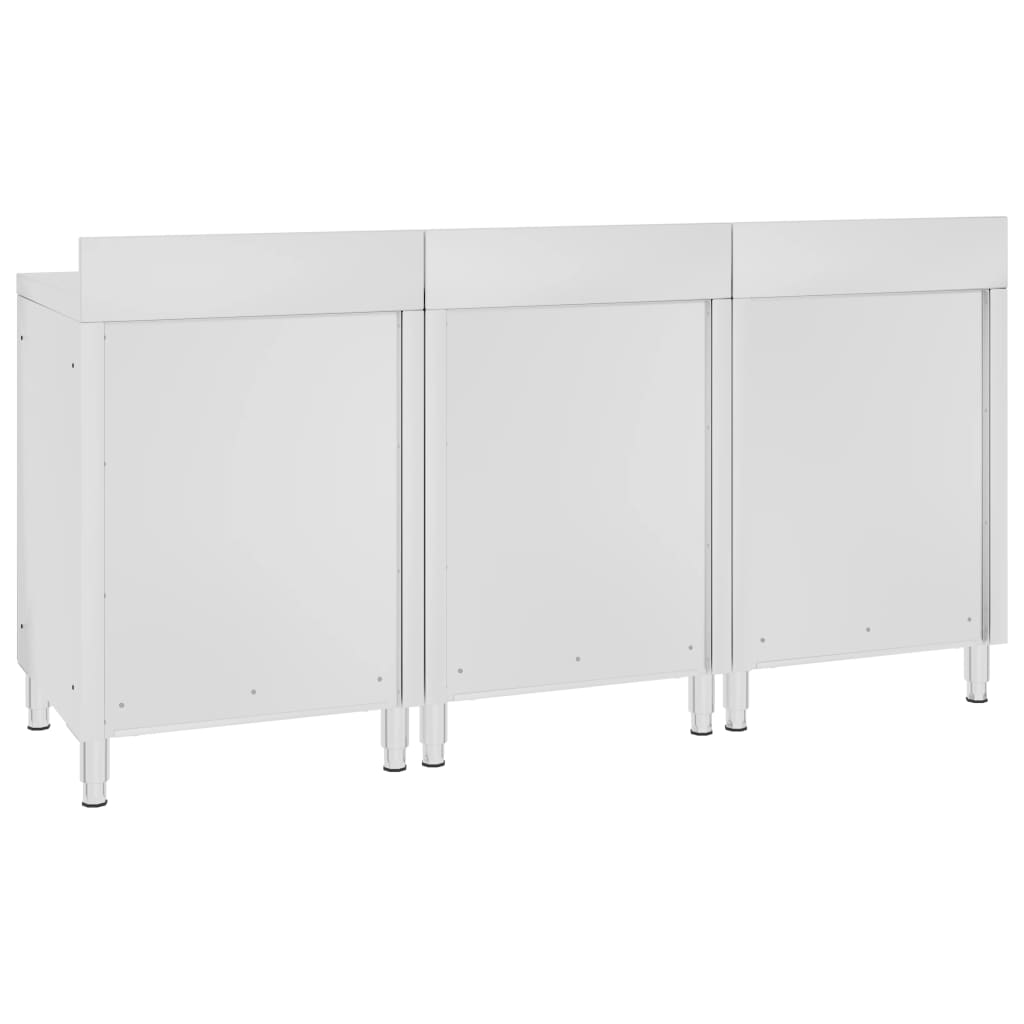 Werktafelkast Commercieel Roestvrij Staal 180 x 60 x 96 cm