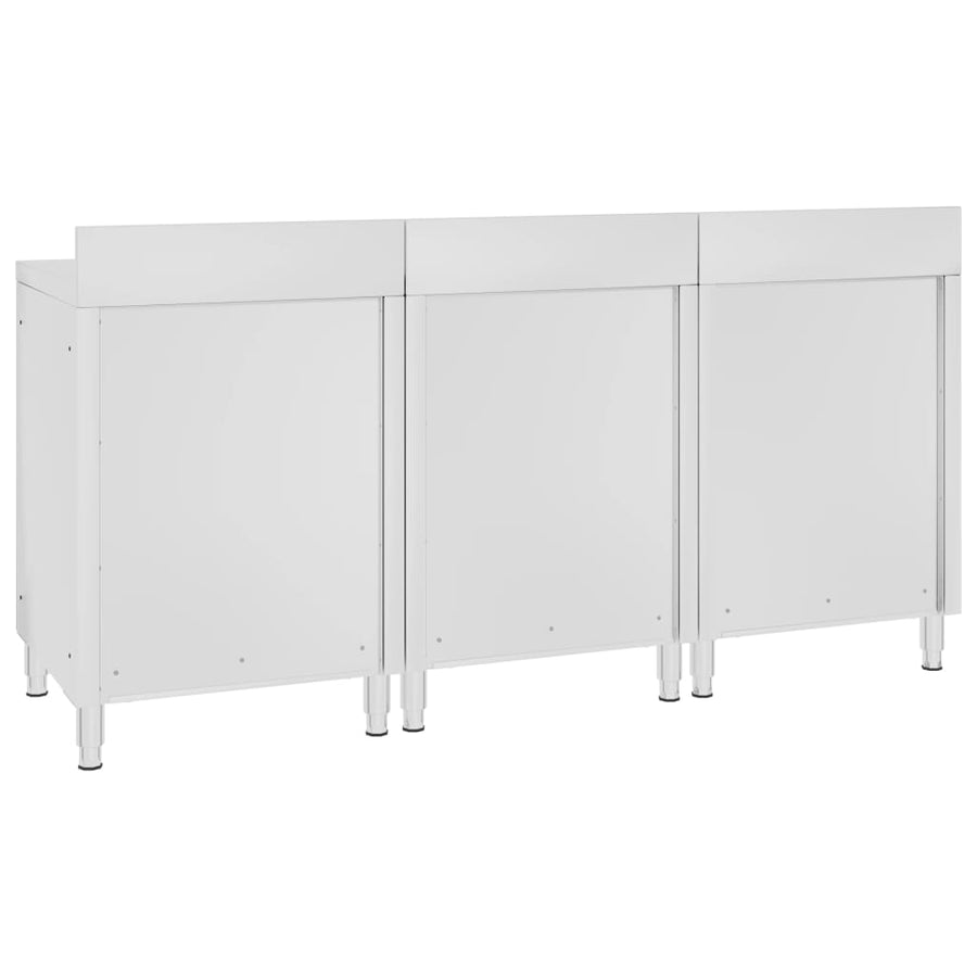 Werktafelkast Commercieel Roestvrij Staal 180 x 60 x 96 cm