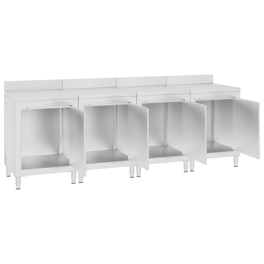 Werktafelkast Commercieel Roestvrij Staal 240 x 60 x 96 cm