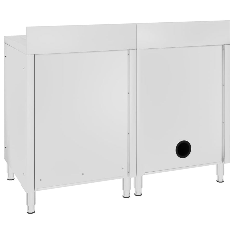 Wastafelkast Commercieel 20X60X96 Cm Roestvrij Staal 120 x 60 x 96 cm (wastafel + afdruipplaat)