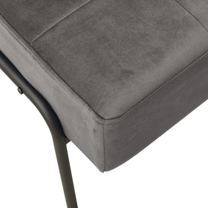Relaxstoel 65X79X87 Cm Fluweel Donkergrijs
