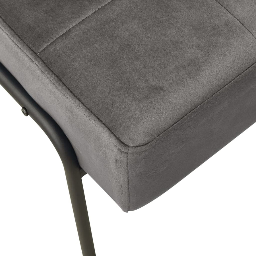 Relaxstoel 65X79X87 Cm Fluweel Donkergrijs